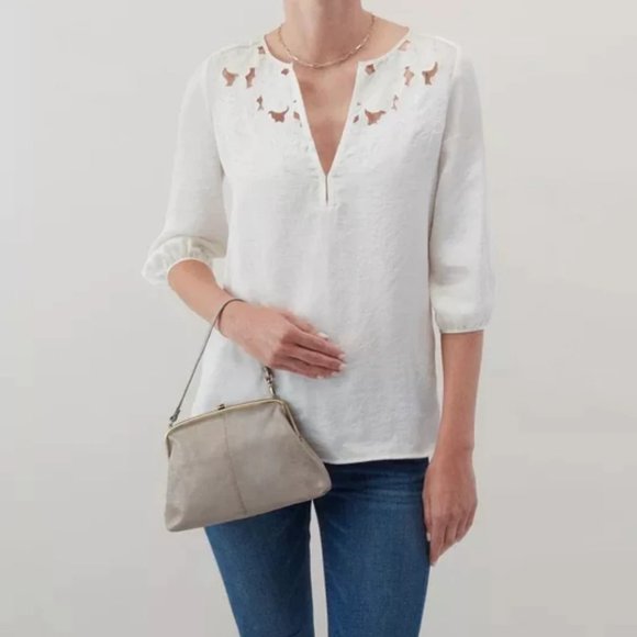 Bags Nwt New Hobo Lana Crossbody Granite Gold Leather Retired Rare